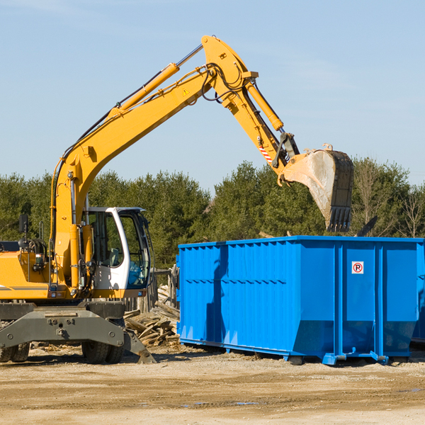 what size residential dumpster rentals are available in Anderson